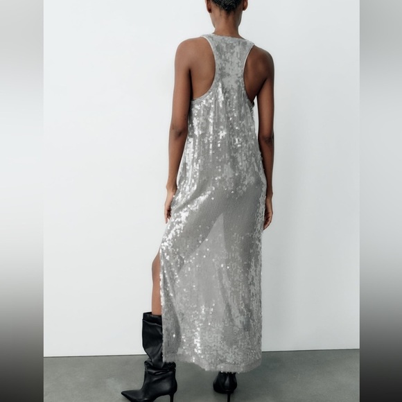 ZARA SEQUIN DRESS - Picture 2 of 14